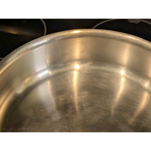 All-Clad Stainless Steel 11" Saute Pan Skillet Heavy Duty Cookware - Picture 13 of 14
